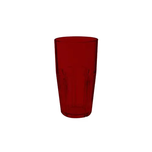 GET 9916-1-R Bahama Cooler Tumbler, 16 Oz, Red, SAN, BPA Free, 3-3/8" Dia. x 6"H, Stacking - 1 Dozen