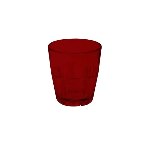 GET 9955-1-R Bahama Rock Tumbler, 5-1/2 Oz., Red, SAN, 2-7/8" x 3", BPA Free - 1 Dozen