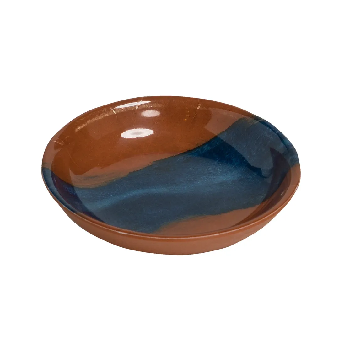 GET AM104 Cheforward Amaze Ramekin, 2-3/10 Oz., 4" Dia. X 1/2"H, Round, Stream Blue, Melamine