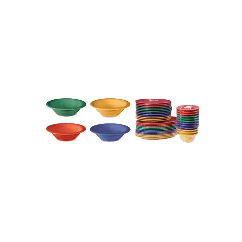 GET B-127-MIX Mardi Gras Bowl, 7-1/4" Dia x 1-3/4" H, 12‑15 oz, Melamine, 4‑Color Mix - Dozen