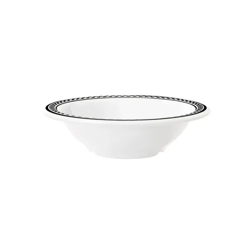 GET B-127-X Chexers Bowl, 12‑15 oz, 7‑¼" Dia × 1‑¾" H, Checkerboard Rim, Melamine - Dozen