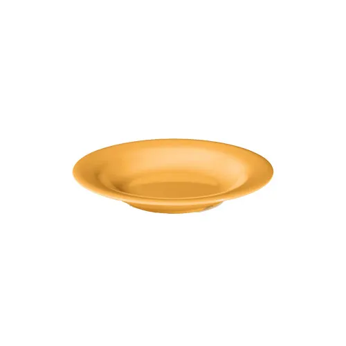 GET B-139-TY Mardi Gras™ Bowl, 13 Oz (9" Dia x 1¼" H), Melamine Yellow, Dishwasher Safe - 1 Dozen