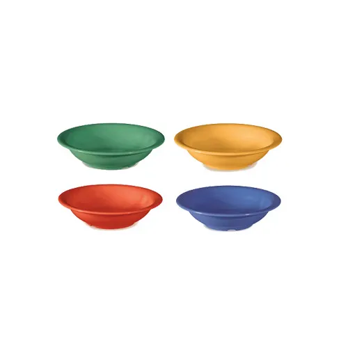 GET B-167-MIX Bowl, 7" Dia x 1-3/4" H, 16-19 oz, Melamine, Assorted Colors - 1 Dozen