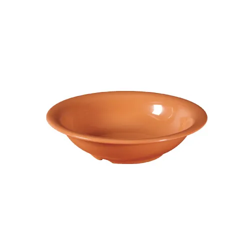 GET B-167-PK Diamond Harvest™ Bowl, 7" Diameter, 16-19 Oz, Orange Melamine, BPA-Free - 1 Dozen