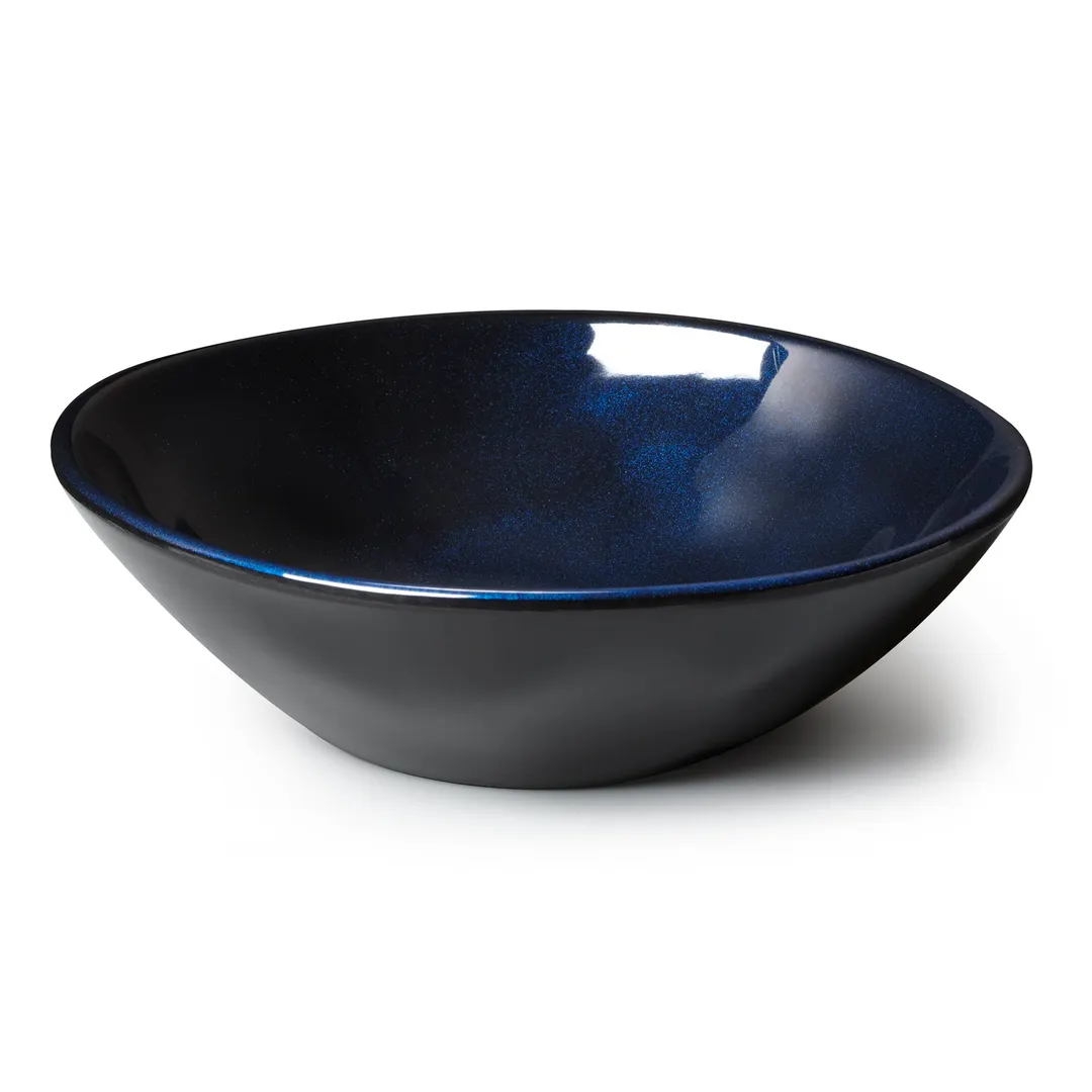 GET B-18-CSB Cosmo™ Bowl - 16 Oz (20 Oz Rim Full) 7" Dia x 1-3/4" H Round Blue Melamine - 1 Dozen