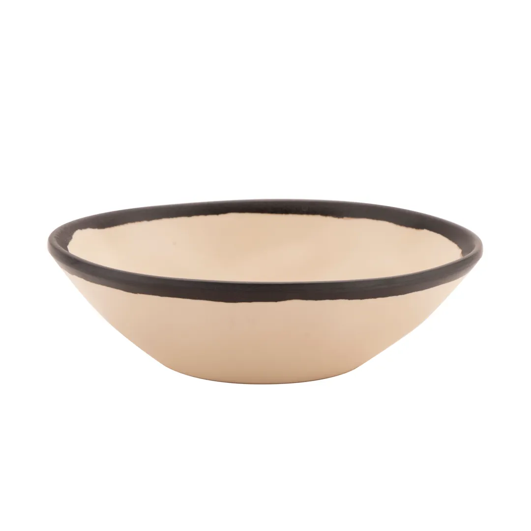 GET B-180-MA Soup Bowl, 16 Oz (20 Oz Rim), 7" Dia x 1.75" H, Beige Melamine, Safe - Dozen