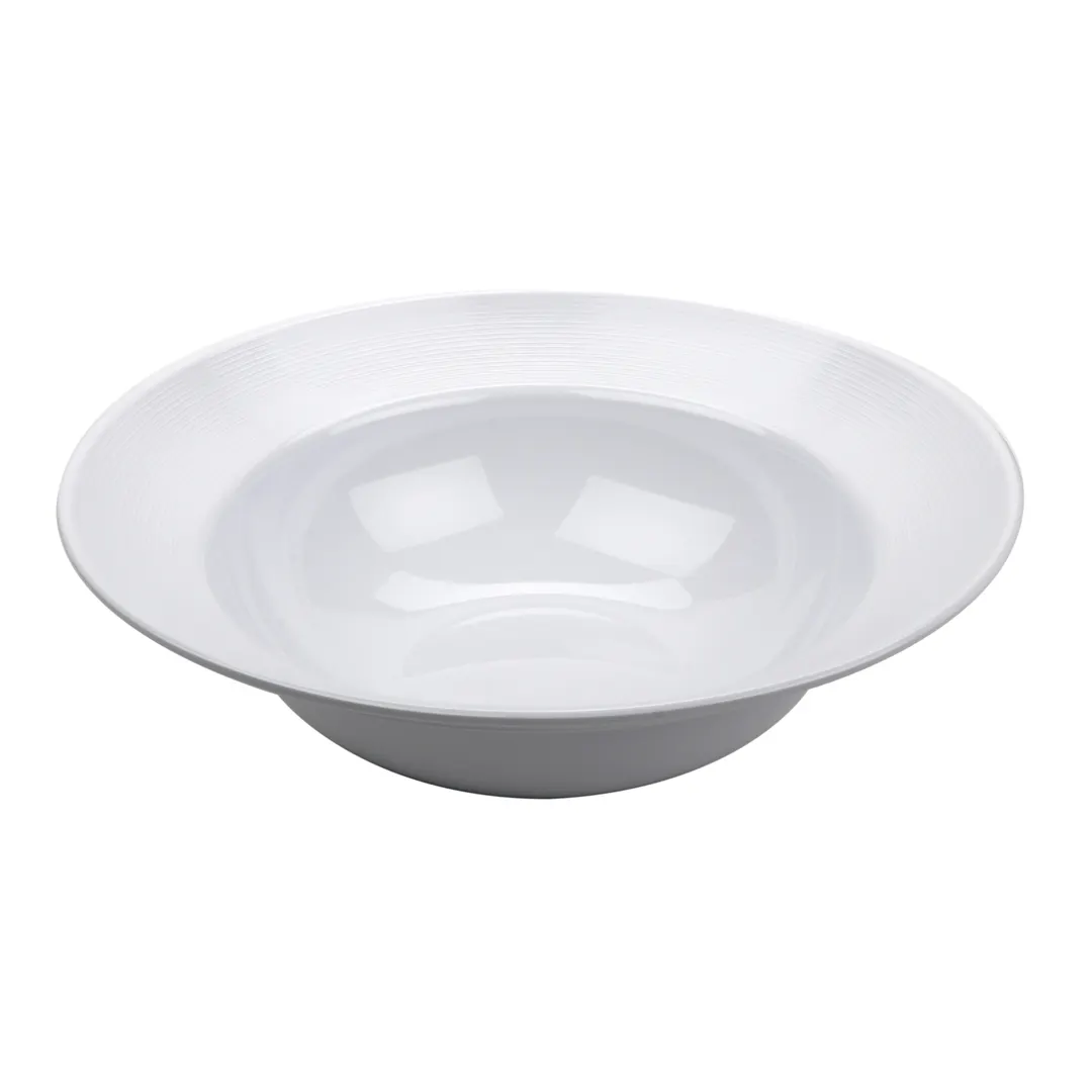 GET B-192-MN-W Minski™ Serving Bowl, 6 Qt., 18" Dia. x 5-1/2"H, White, Melamine, Break-Resistant