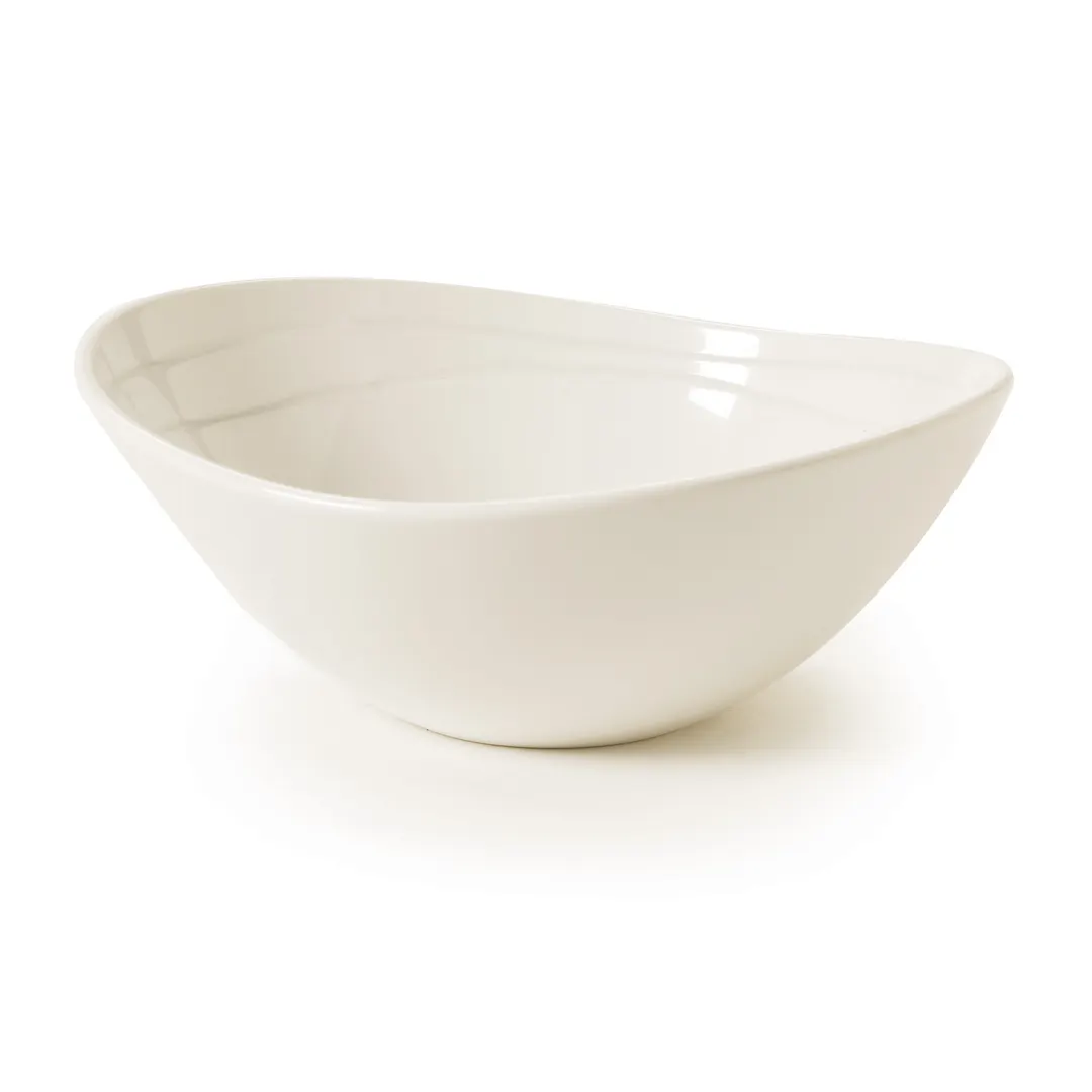 GET B-20-AW Magnolia™ Bowl- 20-23 Oz (7" x 6-1/2" x 2-1/2") Melamine White Dishwasher Safe - 1 Dozen