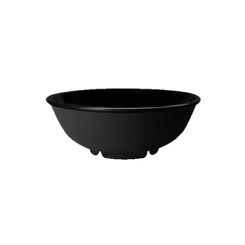 GET B-24-BK Black Elegance Bowl, 24-27 oz (7-1/2" Dia x 2-3/4" H), Melamine, Black - 1 Dozen
