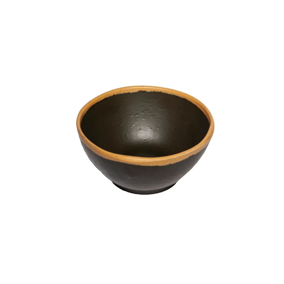GET B-299-BR Pottery Market™ 10‑Oz Melamine Bowl, 5" Dia x 2" H, Brown, NSF, BPA‑Free - 1 Dozen