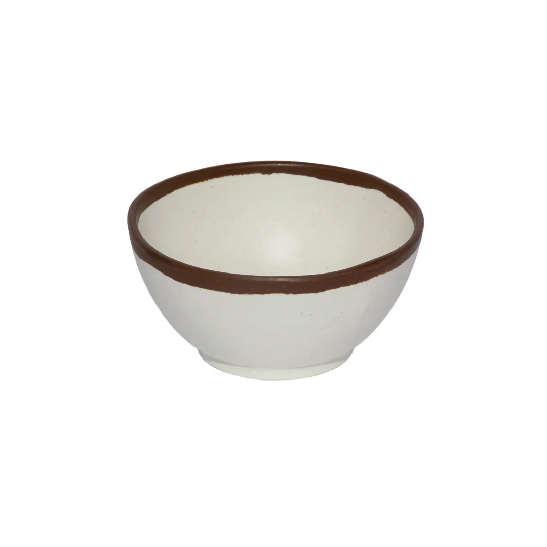 GET B-299-CRM Melamine Bowl, 5" Dia x 2" H, 10 oz Beige Round, Dishwasher Safe, BPA‑Free - Dozen