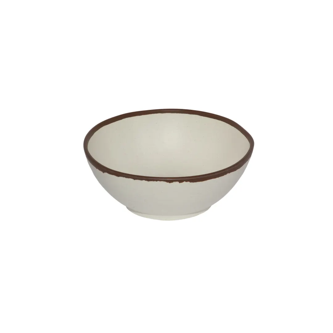 GET B-305-CRM Pottery Market™ Entrée Bowl, 1.5 Qt 8‑1/4" Dia x 2‑3/4" H Melamine Beige - 1 Dozen
