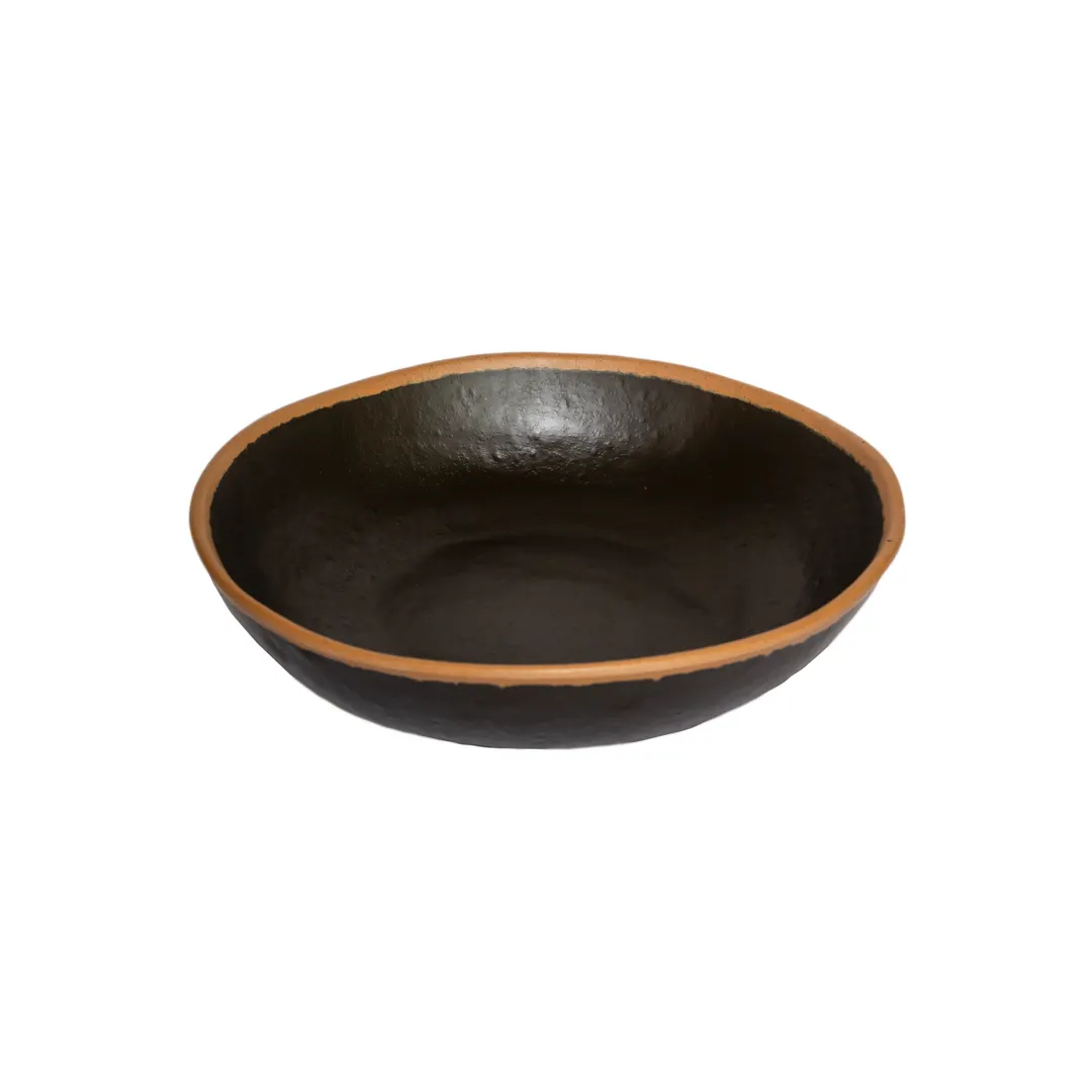 GET B-310-BR Entrée Bowl, 10" x 2-1/4", 1.5 Qt (1.9 Qt Rim‑Full), Brown Melamine, BPA-Free - Dozen
