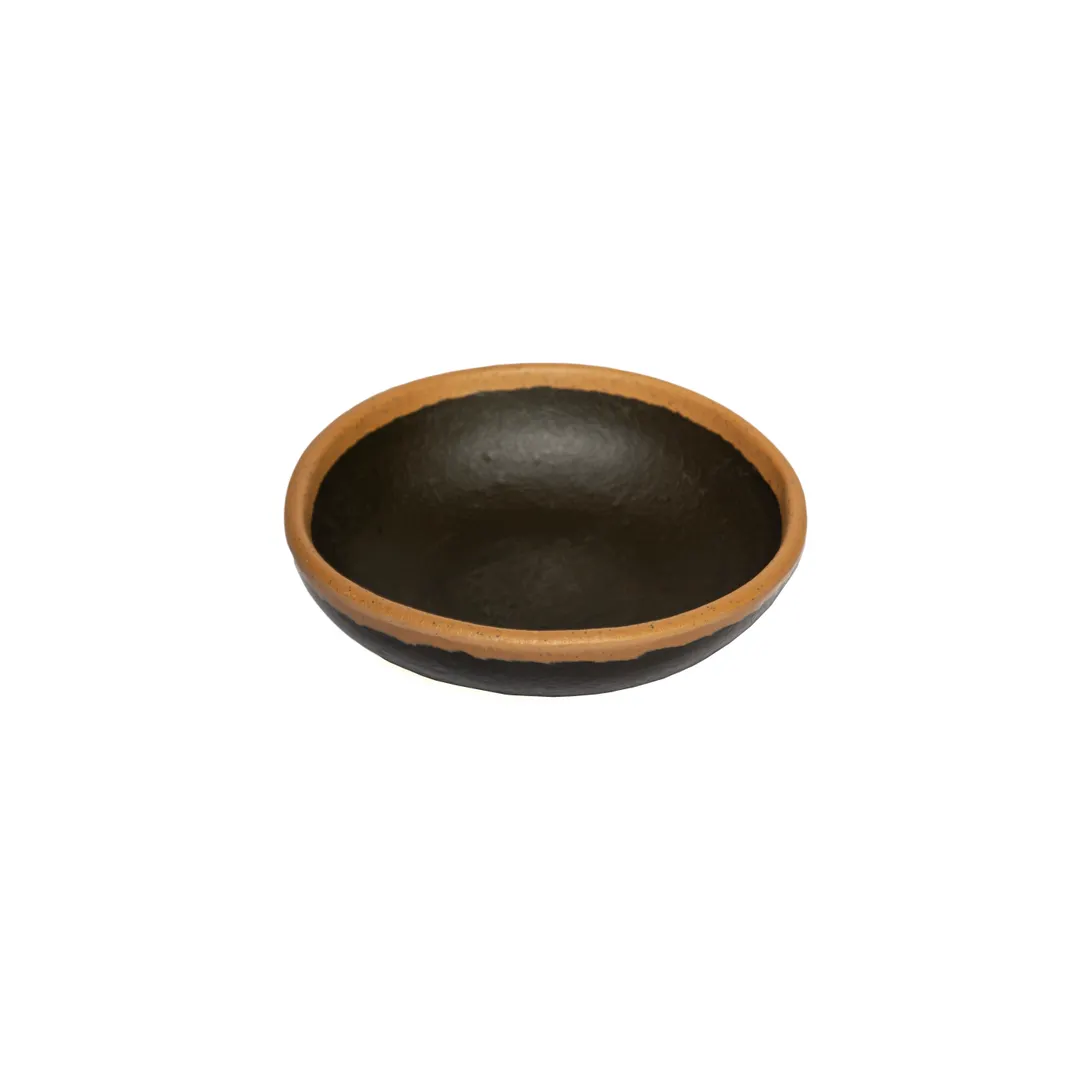 GET B-35-BR Pottery Market Ramekin, 2.5 oz, 3-1/2" dia. x 1"H, Melamine, Brown - 1 Dozen