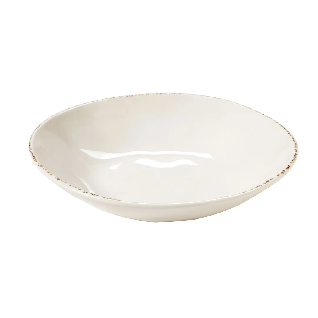 GET B-42-UM Urban Mill Bowl - 10" Dia x 1-3/4" H, 1-3/10 Qt, Beige Melamine, BPA-Free - Dozen