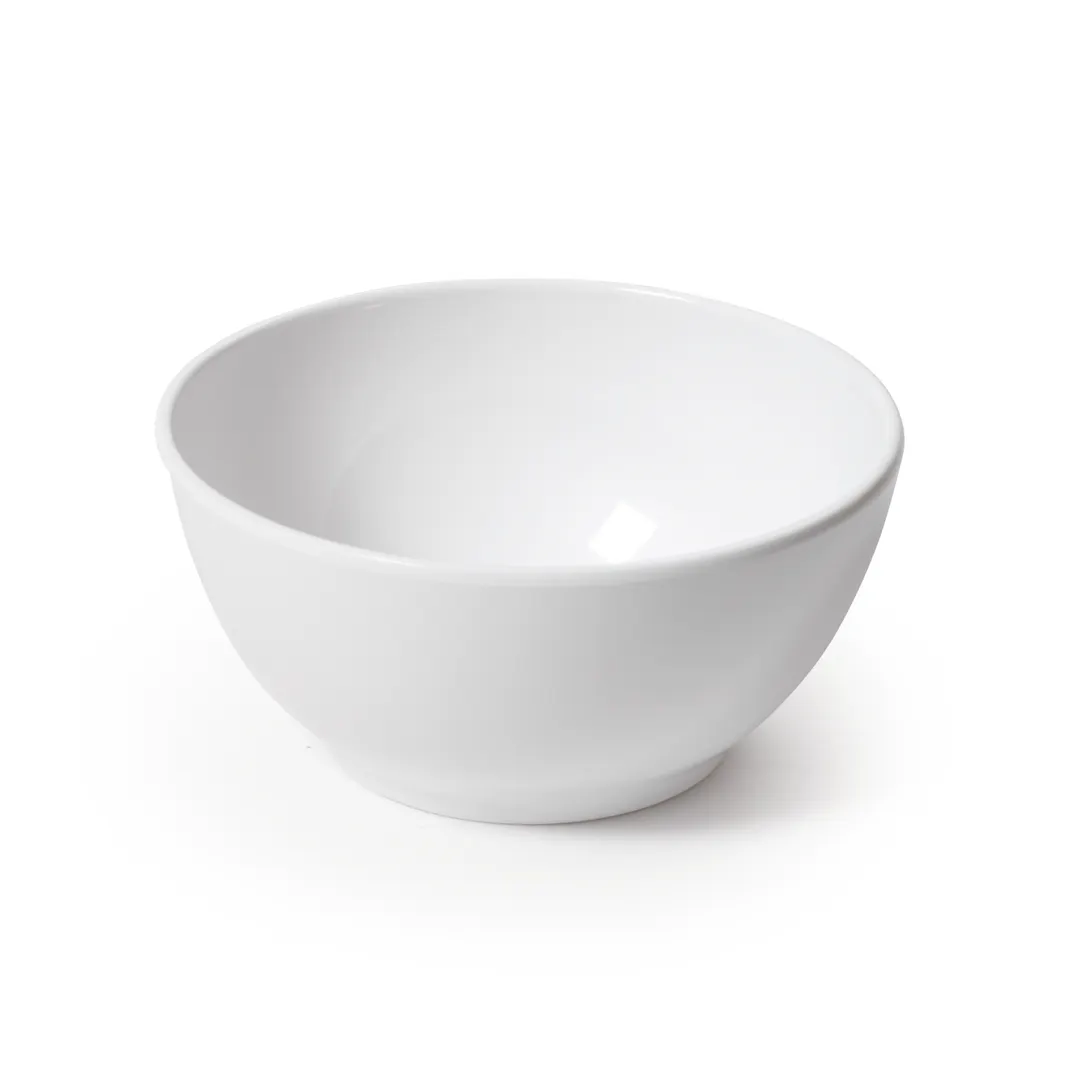 GET B-44-AW Settlement™ Salad/Soup Bowl, 10 Oz, 4.75" Dia x 2"H, Melamine, White, 1 Dozen