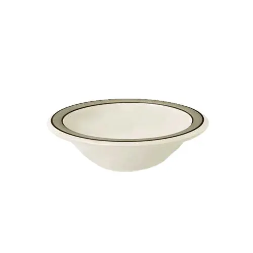 GET B-454-CA Diamond Cambridge Bowl, 4‑3/4" Dia, 4‑1/2 Oz, Melamine White/Gray, BPA‑Free, Dozen