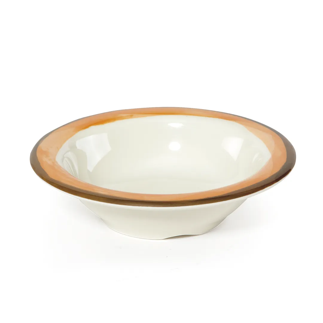 GET B-454-DI-KNO Ivory Bowl, Ø 4-3/4" x 1-1/4" H, 4.5 oz, Melamine, Orange, NSF - Dozen