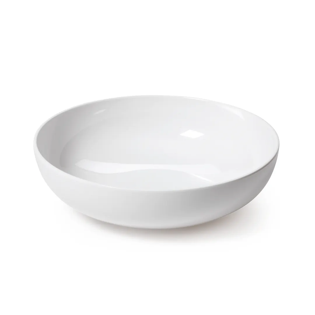 GET B-46-AW Settlement™ Pasta/Salad/Soup Bowl, Large 9" 1.7 Qt. Melamine White - 1 Dozen