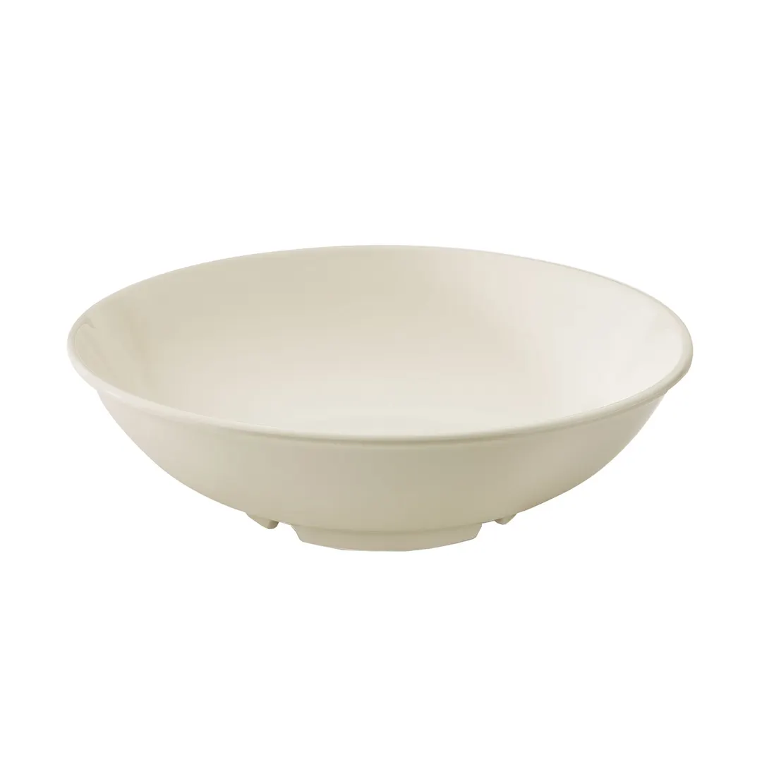 GET B-48-DI Diamond Ivory™ Bowl, 9" Diameter, 34 oz (1‑9/10 qt) Melamine Ivory - 1 Dozen