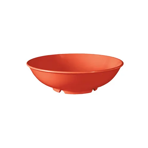 GET B-48-RO Diamond Mardi Gras™ Bowl, 9" Dia, 1-9/10 Qt (34 oz), Melamine Orange, BPA-Free - 1 Dozen