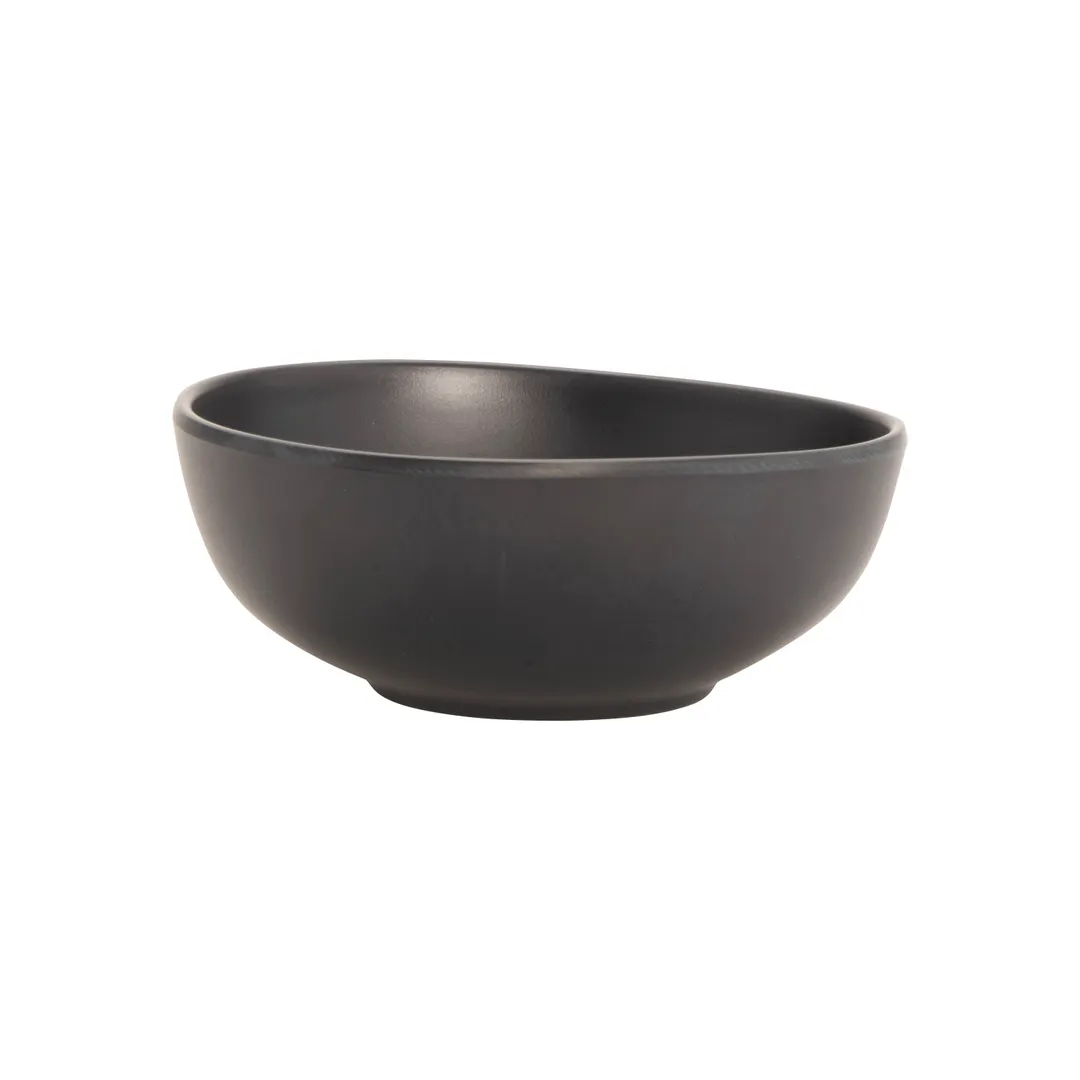 GET B-500-DG Side Dish Bowl, 4-1/2 Oz., 3-9/10" Dia. x 1-3/5" H, Dark Gray, Melamine - Dozen