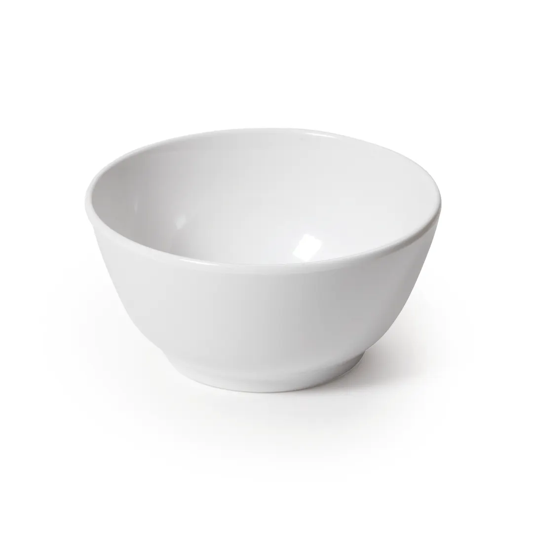 GET B-524-AW Salad/Soup Bowl, 5" Dia, 16-19 oz, White Melamine, BPA Free, NSF - Dozen
