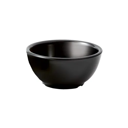 GET B-525-BK Black Elegance™ Bowl, 5-1/4" Dia x 2-1/2" H, 16 Oz Capacity, Melamine Black - 1 Dozen