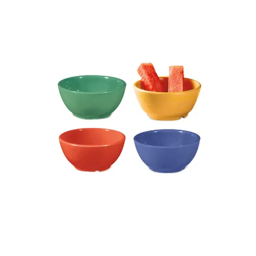 GET B-525-MIX Mardi Gras™ Bowl, 5-1/4" Dia x 2-1/2" H, 16 Oz, Melamine, Color Mix - 1 Dozen