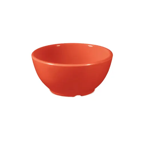 GET B-525-RO Diamond Mardi Gras™ Bowl, 5" Dia X 2½" H, 16‑19 oz, Orange Melamine, NSF - 1 Dozen