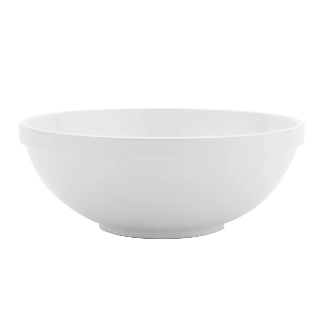 GET B-6000-W Settlement Soup Bowl – 8.5" Diameter, 60 oz (1.9 qt) White Melamine - 1 Dozen