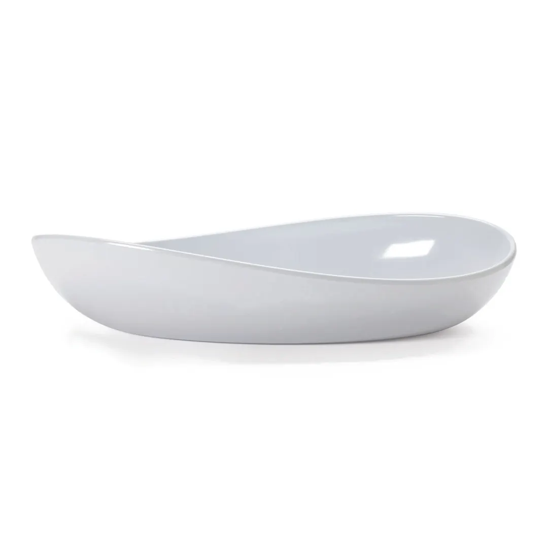 GET B-65-MA Osslo™ Bowl, 2 Qt., 15" x 8" x 2"H, Oval, Beige, Melamine, Break-Resistant