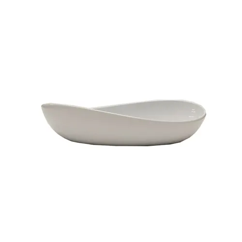 GET B-65-W Osslo™ Bowl, 2 Qt (64‑95 oz), 15" x 8" x 2" Oval Melamine, White, Dishwasher Safe