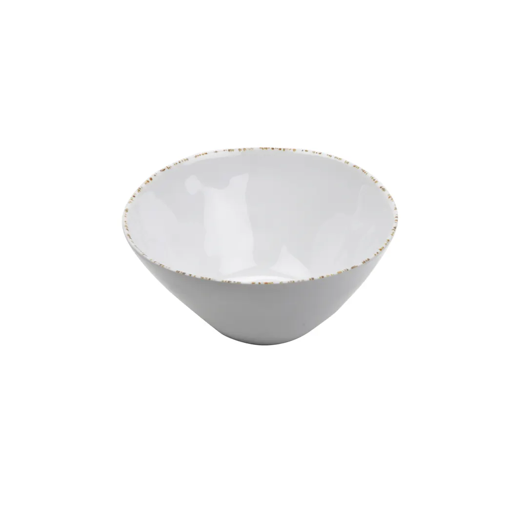 GET B-66-UM Urban Mill™ Bowl, 2 Qt., 9" Dia. x 4"H, Round, Irregular, Melamine, Cream