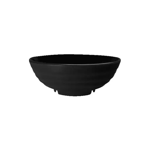 GET B-787-BK Black Elegance™ Bowl – 7¾" Dia x 3" H, 1‑1/10 Qt, Round Melamine, Black - 1 Dozen