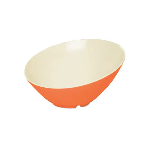 GET B-788-ST Keywest 16oz Reusable Melamine Bowl, 8" Dia. Sunset Two-Tone, BPA Free, NSF