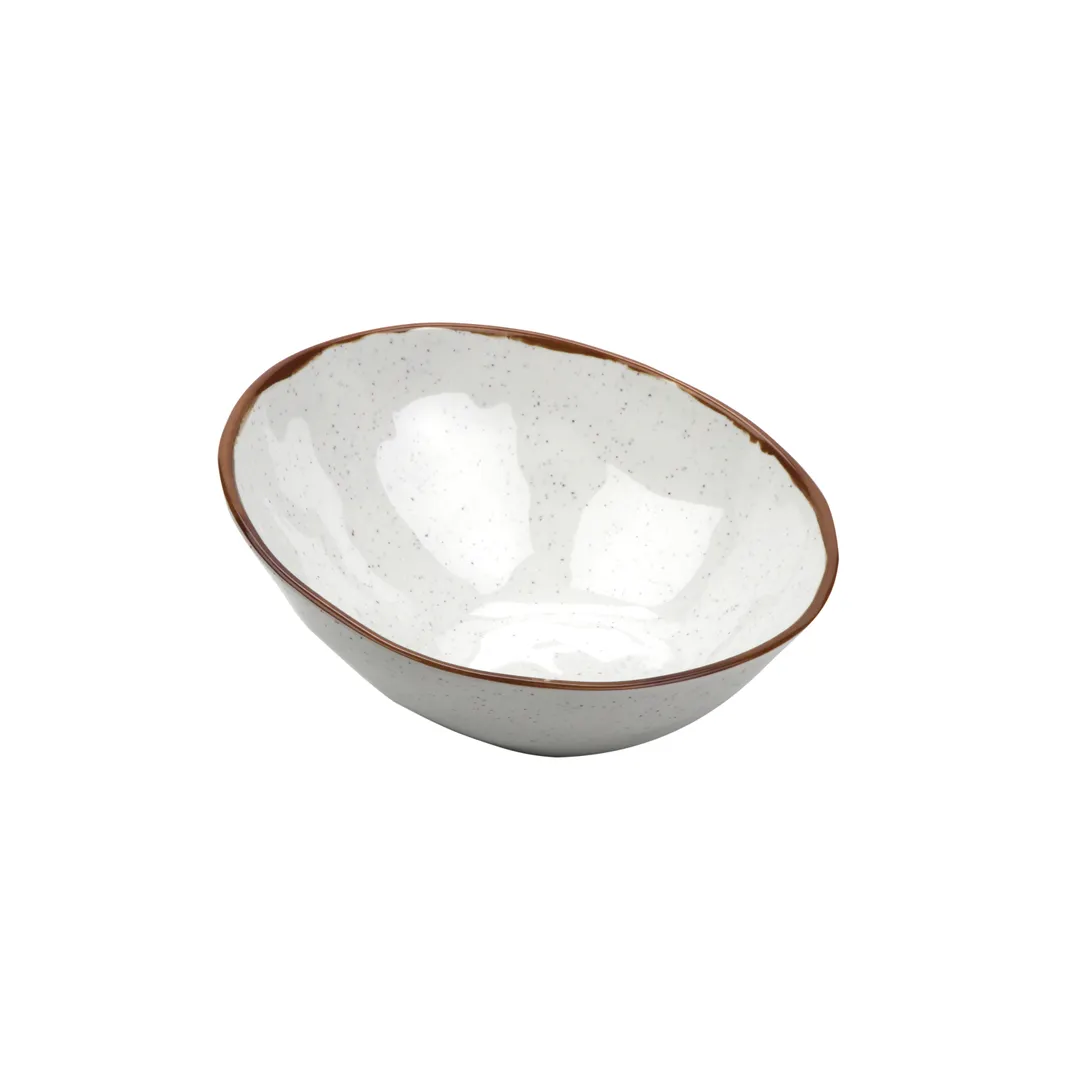 GET B-792-RM Rustic Mill 24 Oz Bowl, 9.25" Dia, Beige Melamine, Dishwasher Safe, BPA-Free - Dozen