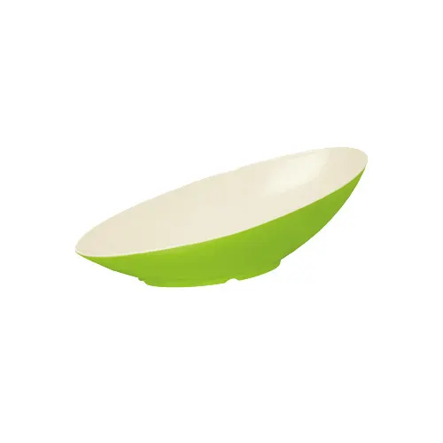 GET B-797-KL Keywest™ Bowl, 1.1 Qt, 14" x 8‑3/4" x 5"H, Oval, Key Lime Melamine, BPA‑Free