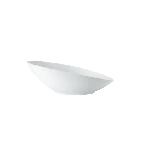 GET B-798-W San Michele Bowl, 2-1/2 Qt, 20" x 10" x 6", Oval, Melamine, White