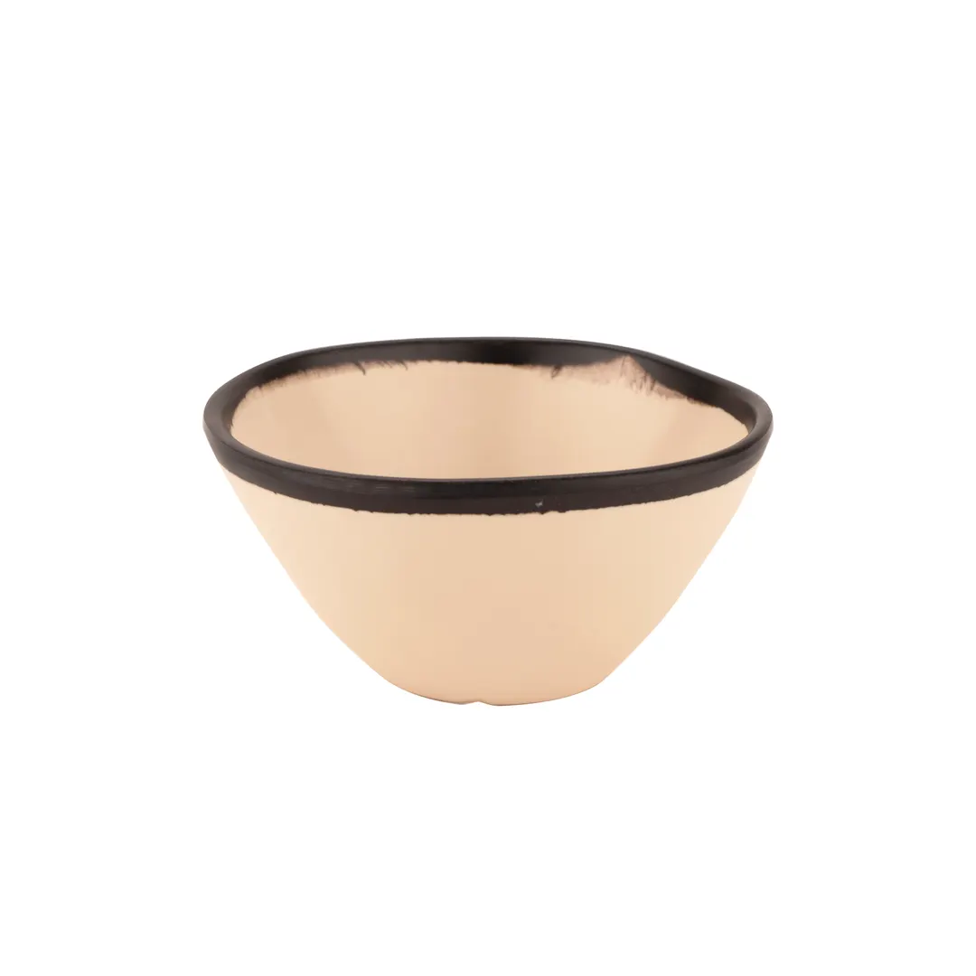 GET B-80-MA Pottery Market™ 8‑Oz Salad/Soup Bowl, 5" x 2" Beige Melamine, Dishwasher Safe - 1 Dozen