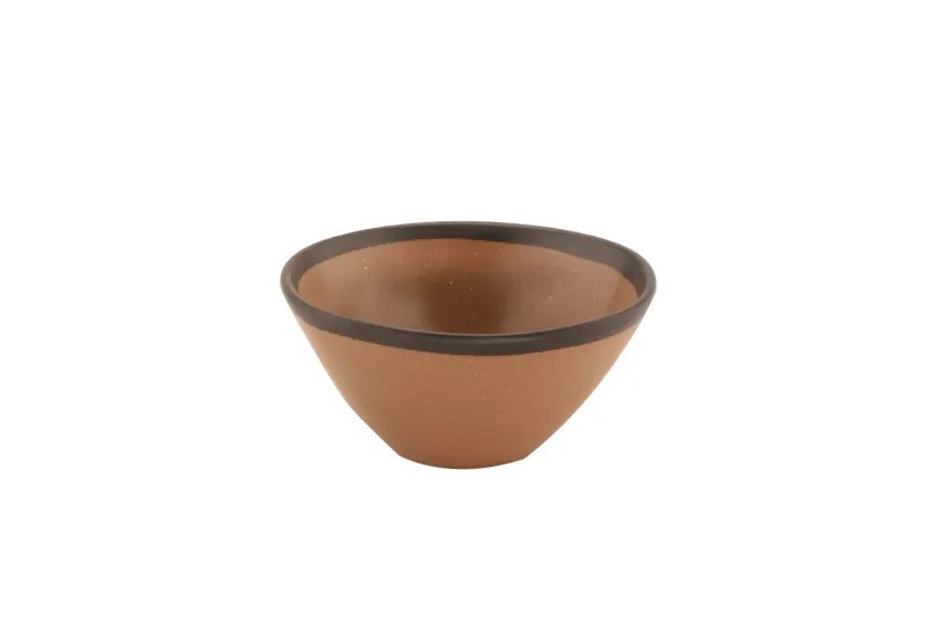 GET B-80-TP - 8‑Oz Salad/Soup Bowl, 5" Dia. X 2" H, Brown Melamine, Dishwasher Safe - 1 Dozen