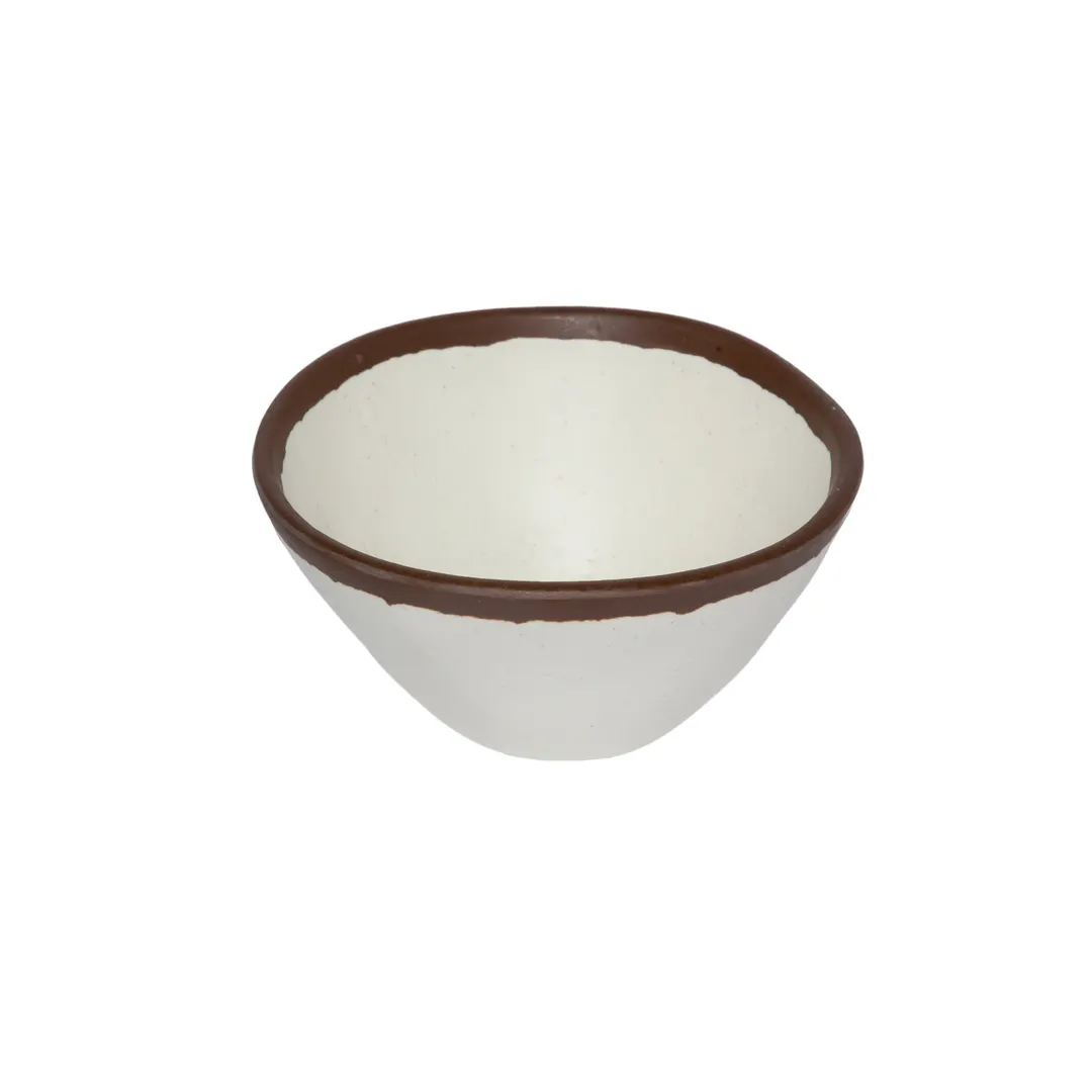 GET B-81-CRM Side Salad/Soup Bowl, 5" Dia x 2" H, 8 oz, Beige Melamine, Dishwasher Safe - 1 Dozen