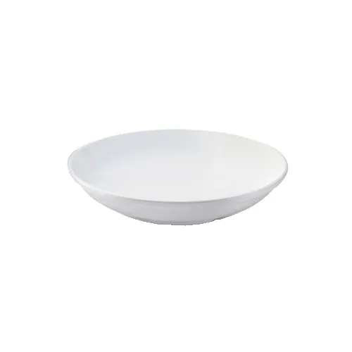 GET B-925-DW Diamond White Bowl, 9" Dia. x 1-3/4" H, 1‑1/10 Qt, Melamine White, BPA‑Free - 1 Dozen