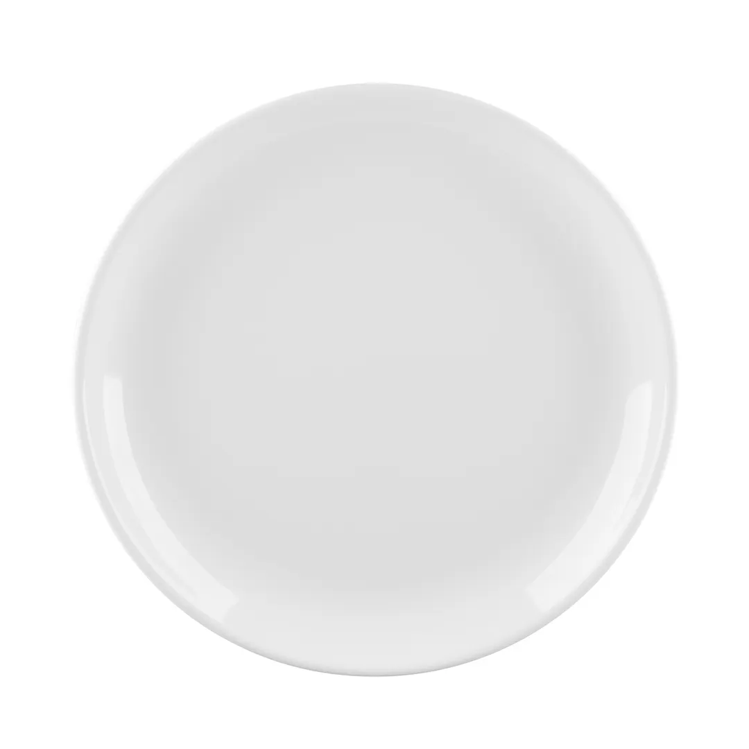 GET B1014R-W Elite Global Solutions Plate, 10-1/4" Dia. X 1-1/4" H, Round, Coupe, Melamine, White