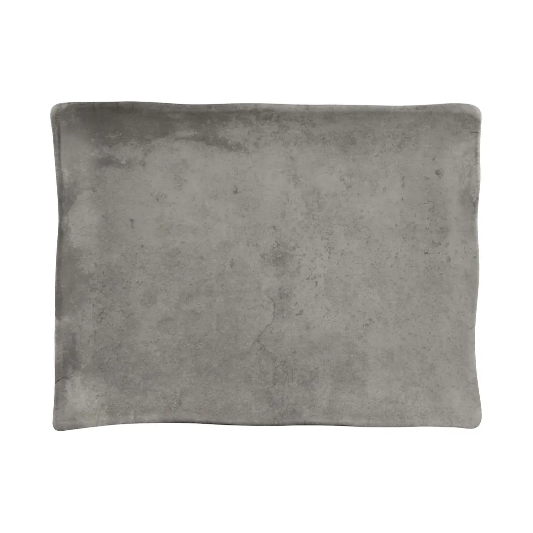 GET B1181RC-SVST Tray, 11" x 8-3/8" x 1-1/2"H, Gray Melamine, Break/Chip/Stain‑Scratch Resistant