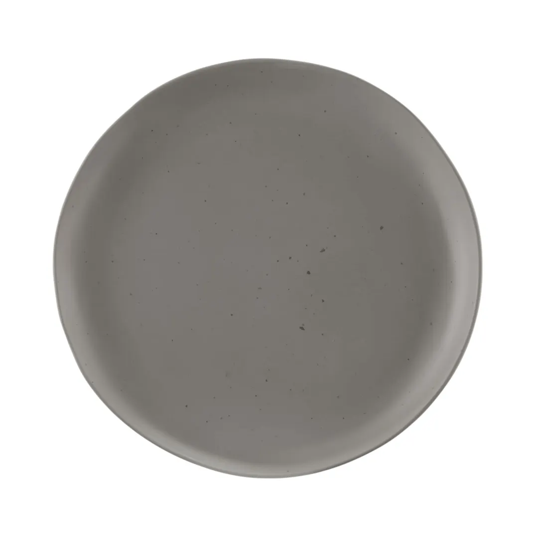 GET B182106-DGS Elite Global Solutions Plate, 10-3/4" Dia. x 7/8"H Round, Dark Gray Speckled Melamine