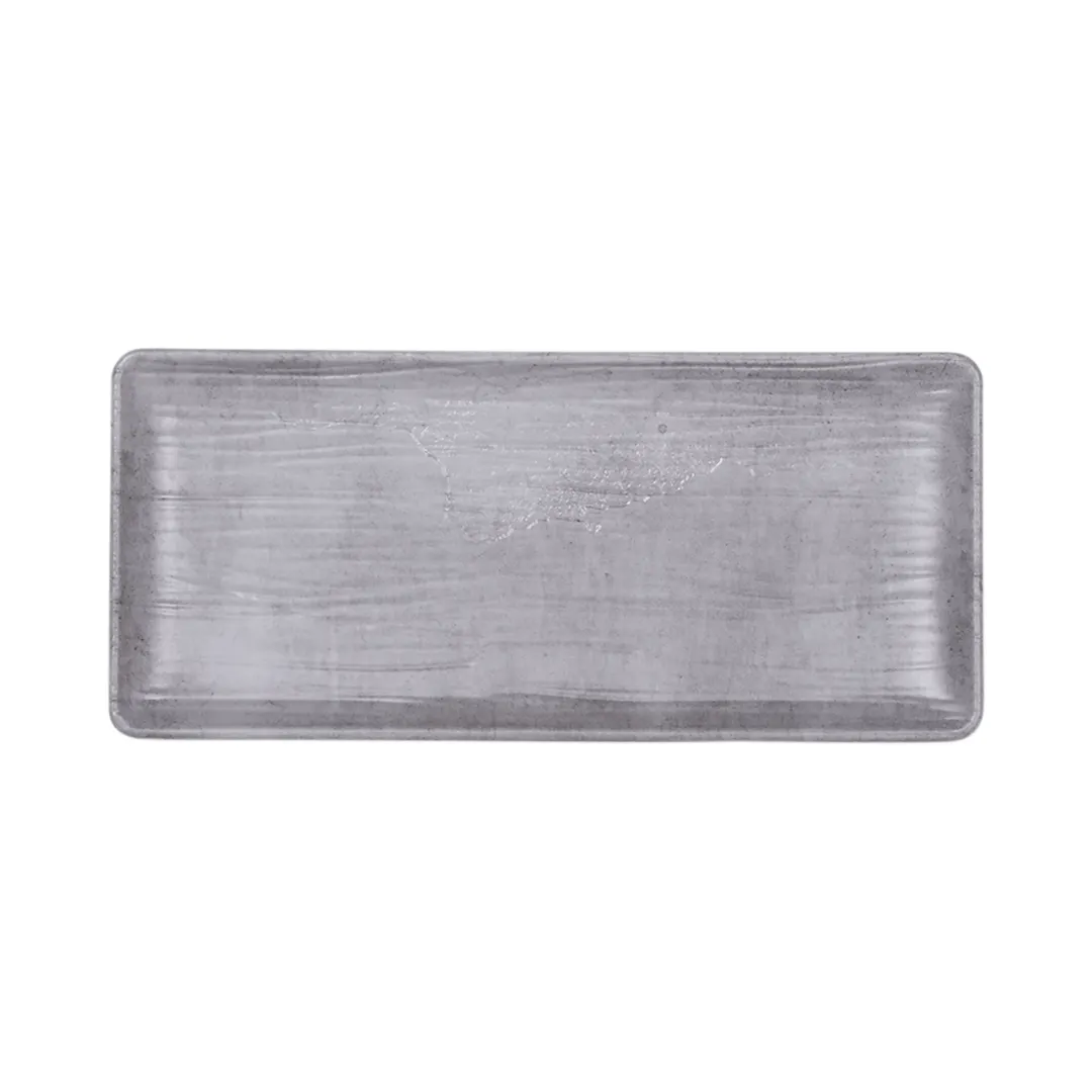 GET B20378-CM Plate, 11 3/8" x 5 1/8" x 7/8"H, Melamine, Break/Chip/Stain Resistant, Denali Design