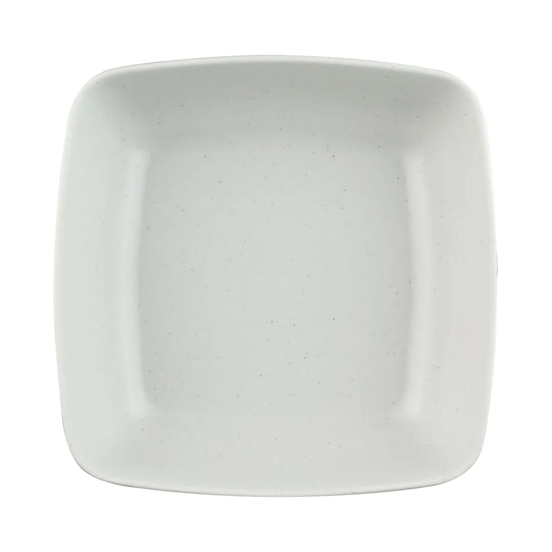 GET B267065-WS/CH Bowl, 31 Oz, 6-1/2" L x 6-1/2" W x 2-1/8" H, Melamine, White Speckle & Chocolate