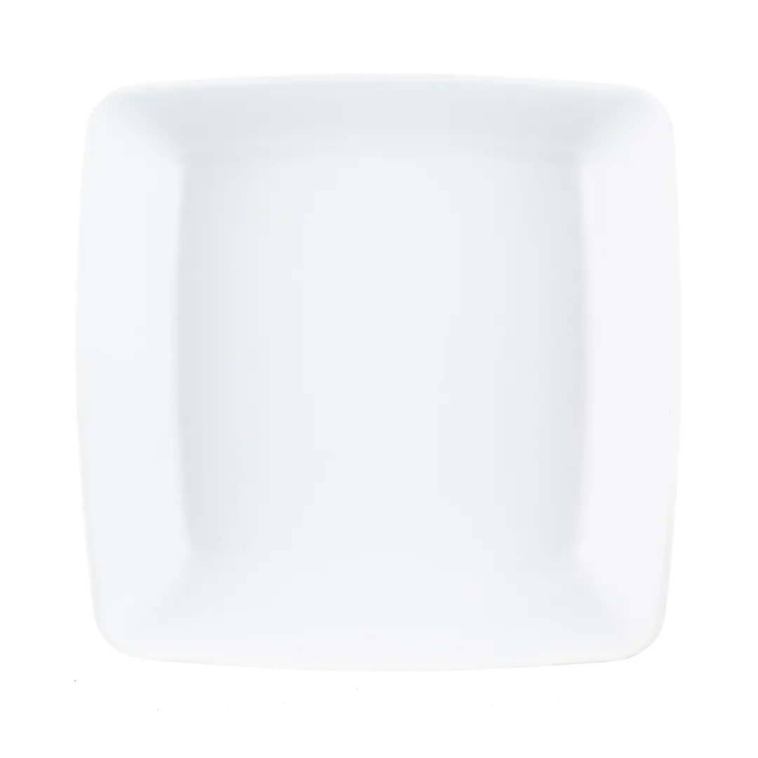 GET B267098-BW Bowl, 113 Oz., 9-3/4"L x 9-3/4"W x 3"H, Square Melamine, Two‑Tone White/Black