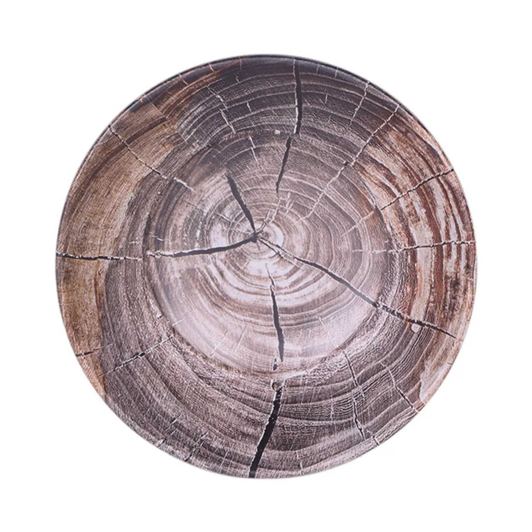 GET B30369-KW Bowl, 17 oz (6 7/8" Dia × 1 3/4" H), Natural Round Melamine, Stain‑Scratch Resistant